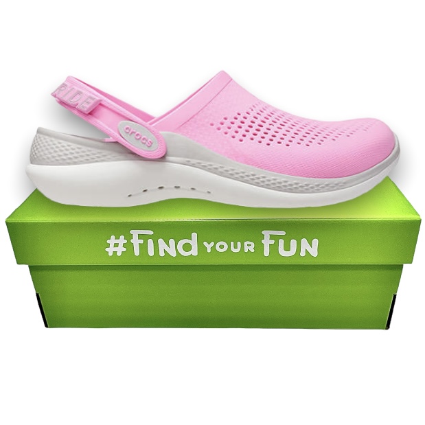 Crocs Literide 360 Clog Taffy Pink Сабо Крокси жіночі рожеві