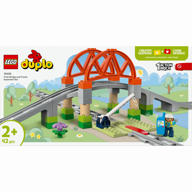 Конструктор LEGO DUPLO Town Додатковий набір Залізничний міст і колії (10426)