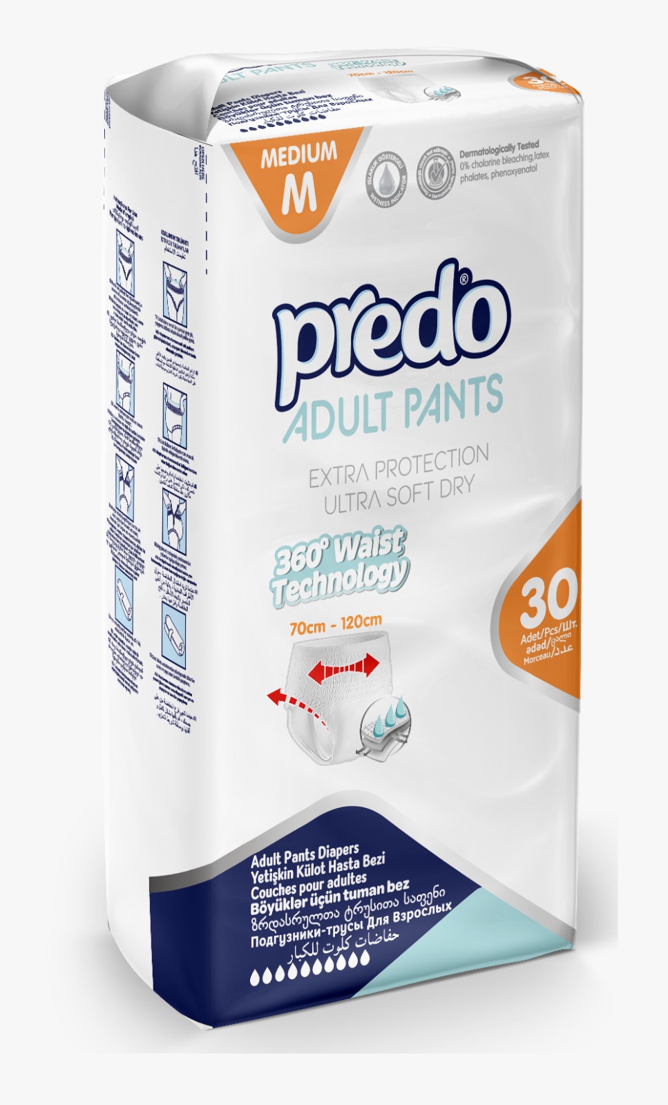 Predo Adult Pants Pielucho-majtki Medium 30 szt.