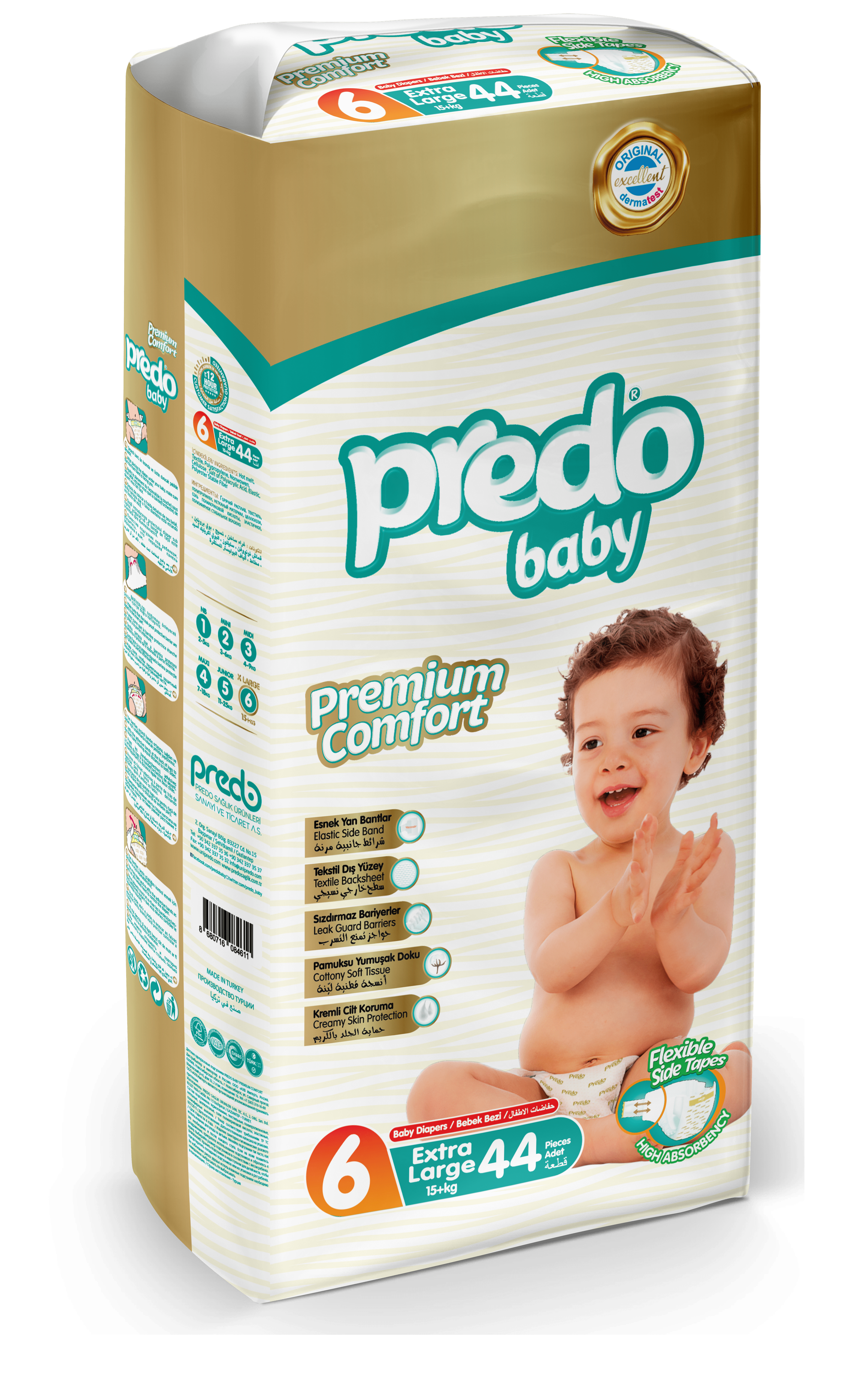 Predo Baby Premium Comfort Extra Large 44 szt.