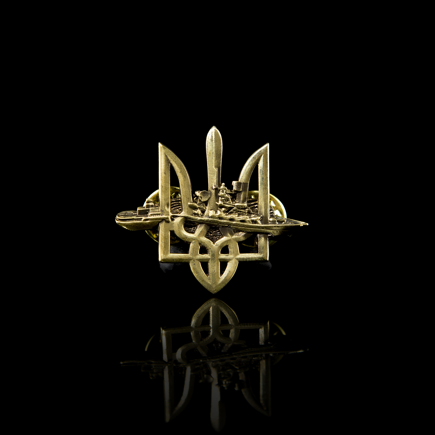 Brass Pin Badge - Made in Ukraine