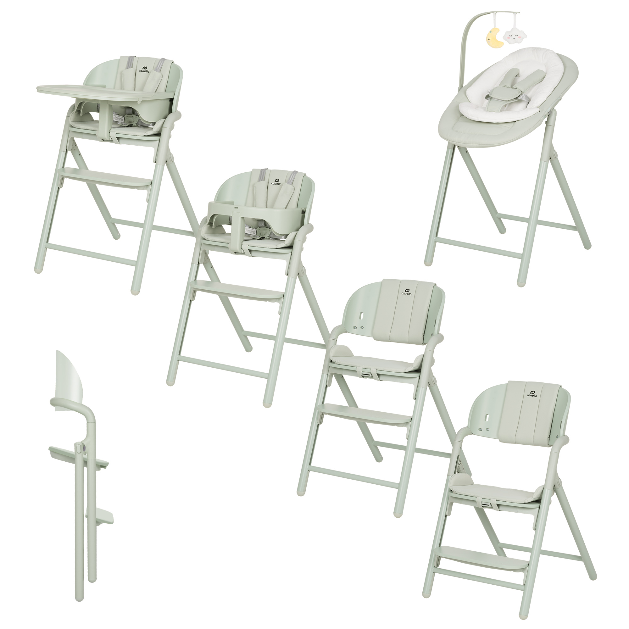 Стілець-трансформер для годування CARRELLO Tenero CRL-9507 Atlantis Grey