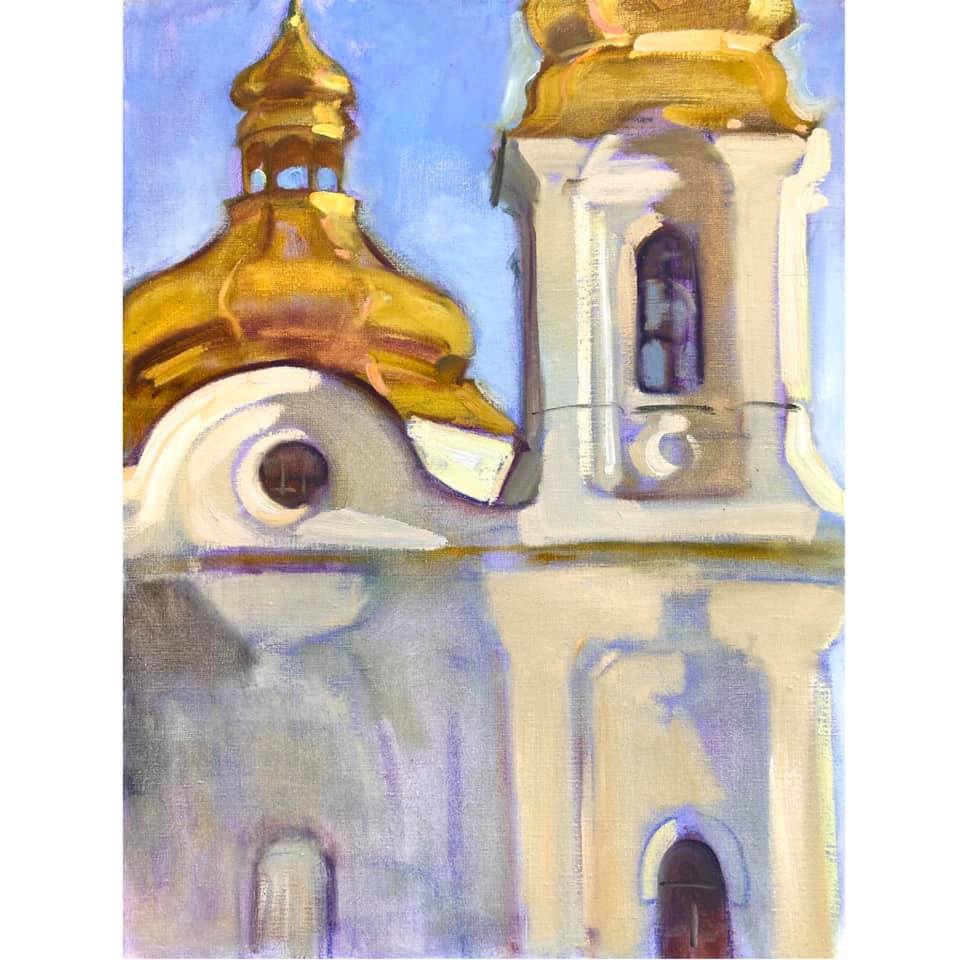 Cathedral of the Holy Transfiguration.Vinnytsia, 2020, 80х60 sm, oil on canvas