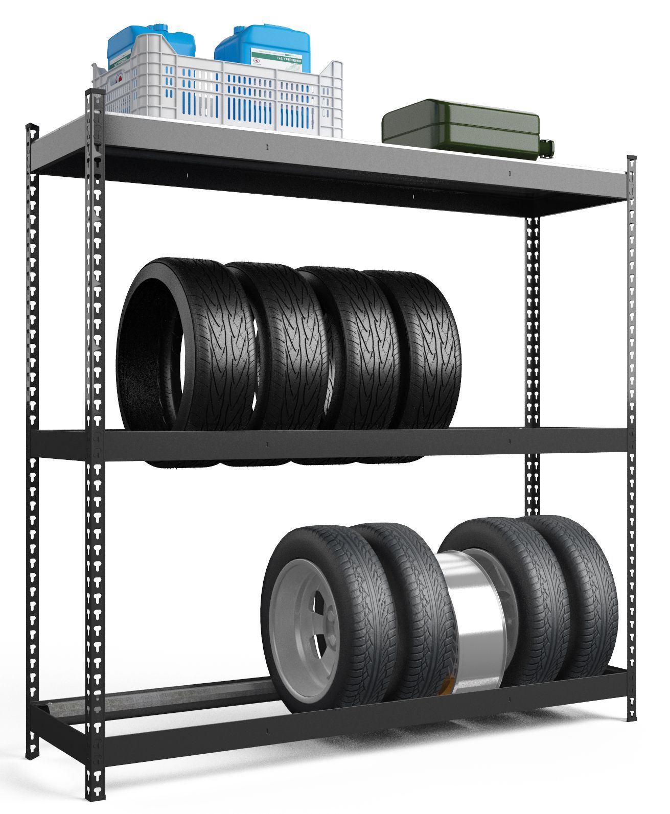 Стелаж металевий для коліс, стелаж розбірний, стелаж для коліс 1200/500/1680 мм.