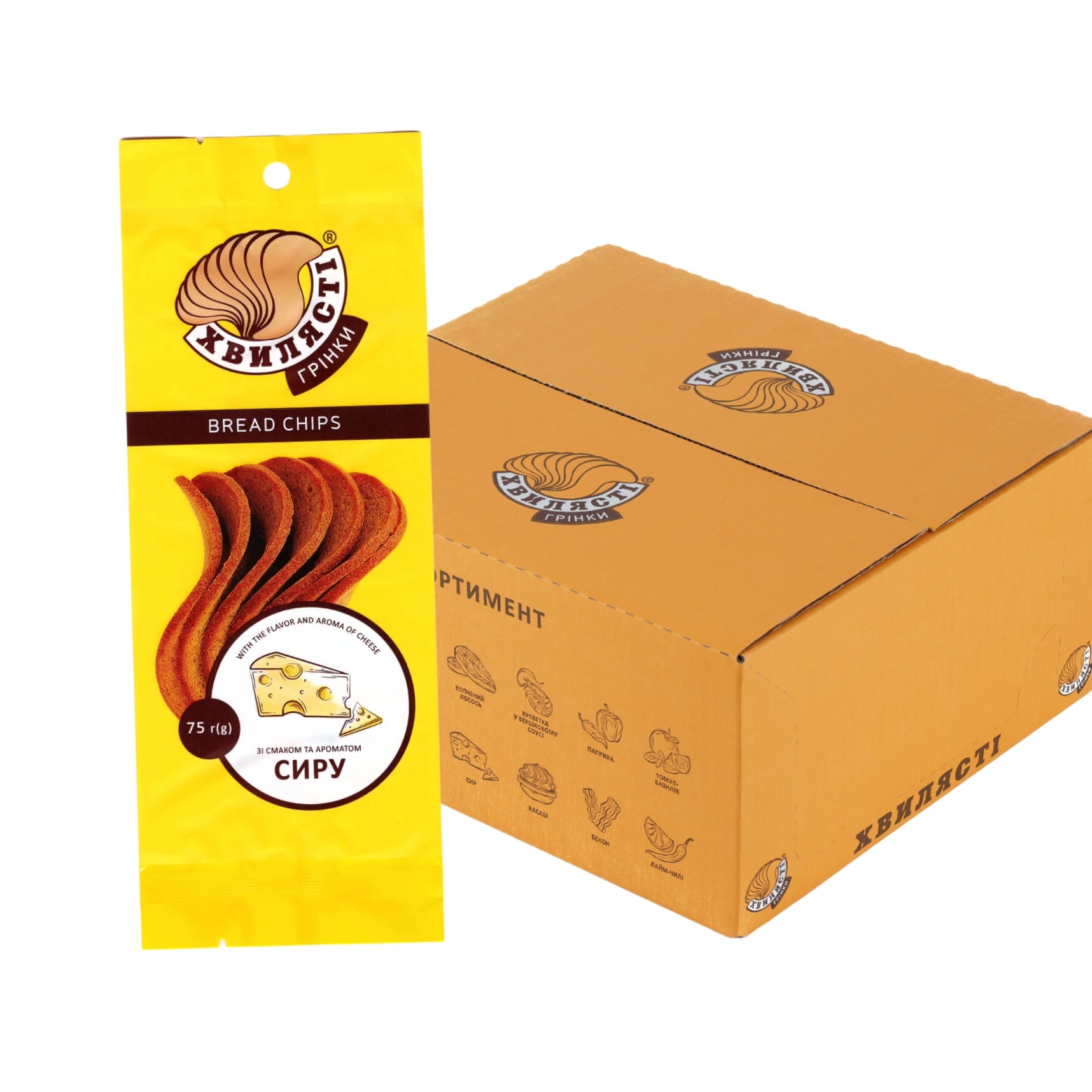 Грінки «Сир» Хвилясті