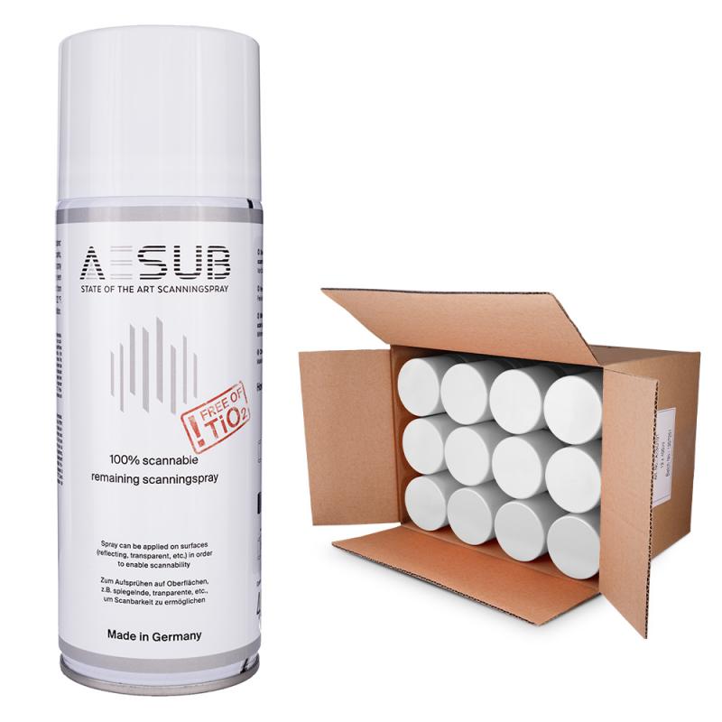 AESUB WHITE – SET OF 12 CANS OF ANTI-REFLECTIVE SPRAY