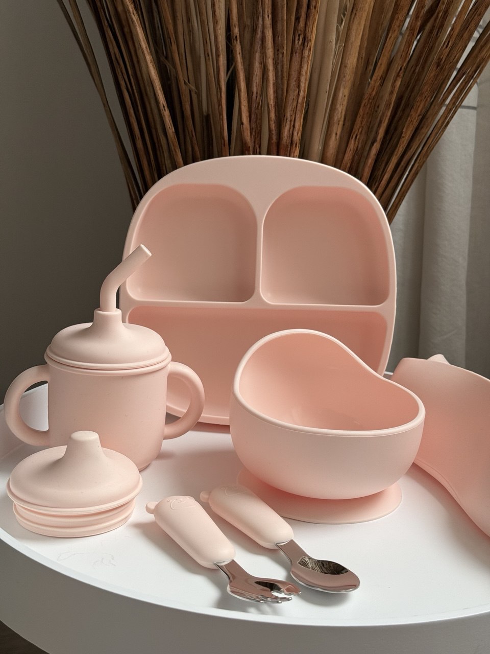 Набір квадрат базовий з 5 предметів, колір - Персик (Soft Pink)