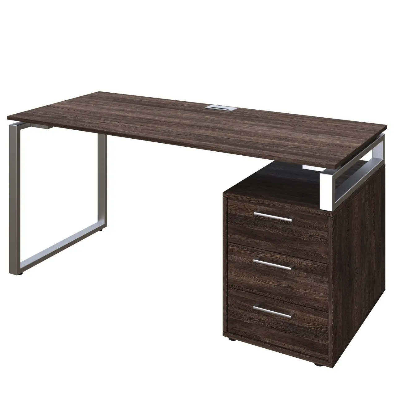 Стіл керівника з тумбою L 1, кабінет керівника, стіл керівника 1600/700/750 мм.