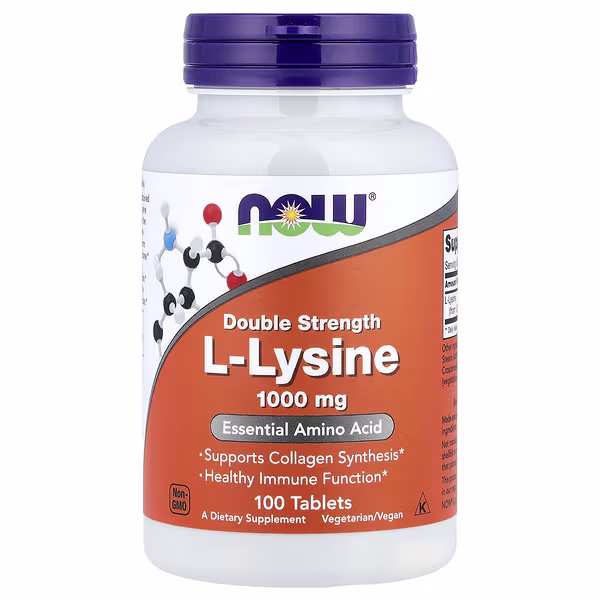 NOW Foods, L-Lysine, 1,000 mg, 100 Tablets