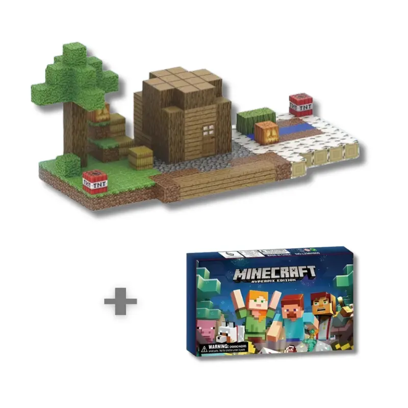 Святковий набір : Дерев'яний будинок на узліссі 192 дет. + Адвент календар Hyperpix Edition 24 шт.