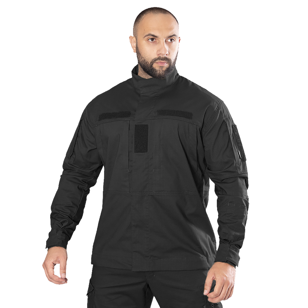 Армійський кітель "Blitz Rip-Stop Stretch Black" від українського бренду "CAMOTEC".