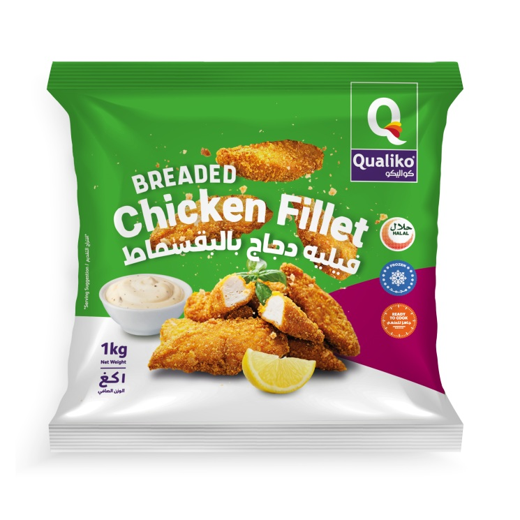 Філе кур в обсипці зам IQF п/п 1 кг, г/л 10 кг, Qualiko, East