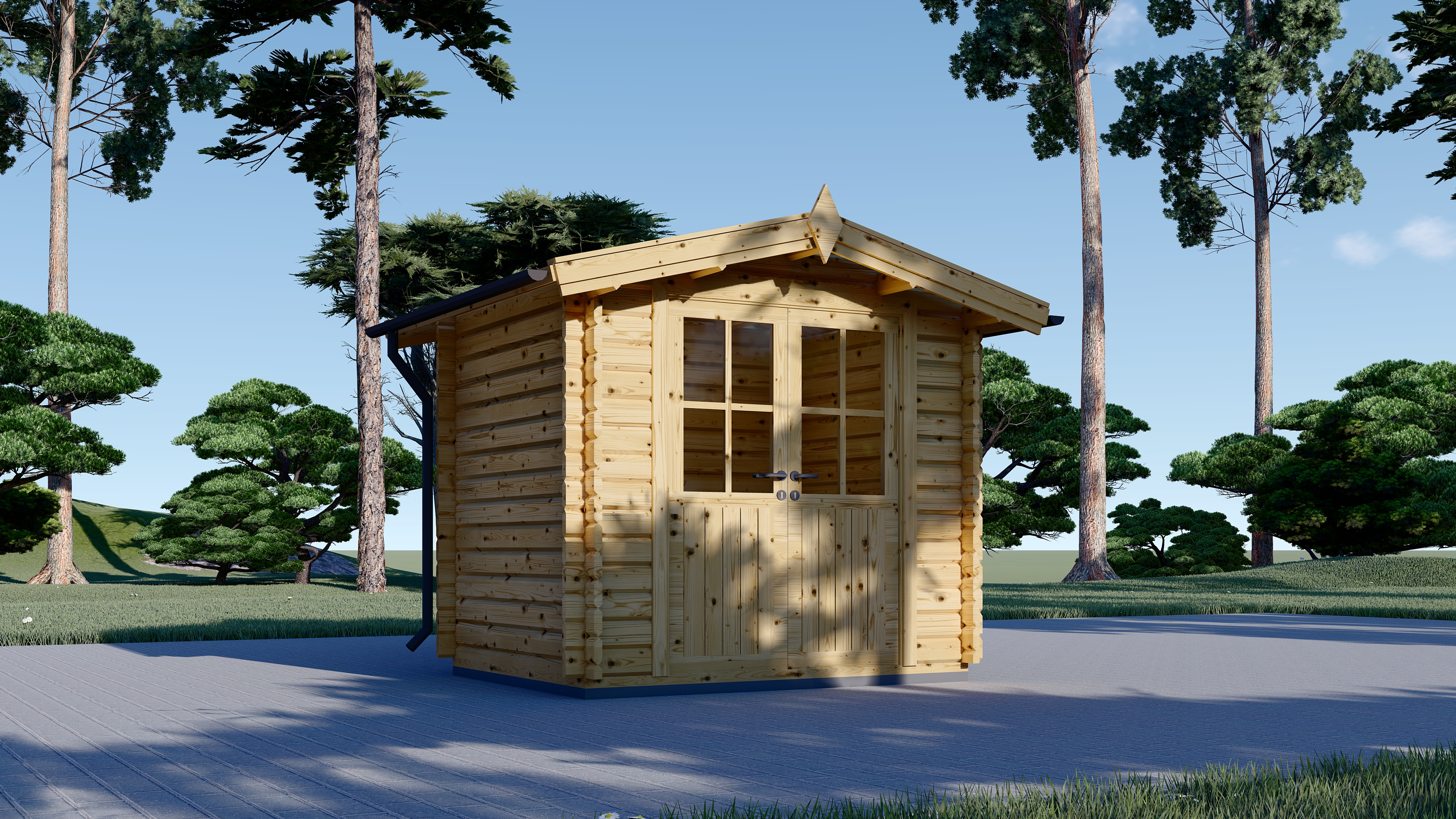 Caseta de jardín de madera Nona 2.5x2