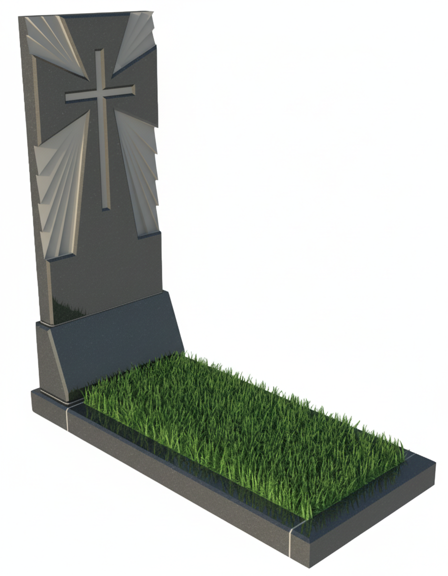 Гранітний хрест 3-37AM