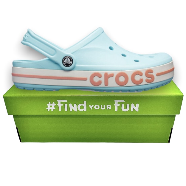 Crocs Bayaband Clog Ice Blue/Melon Сабо Крокси жіночі блакитні