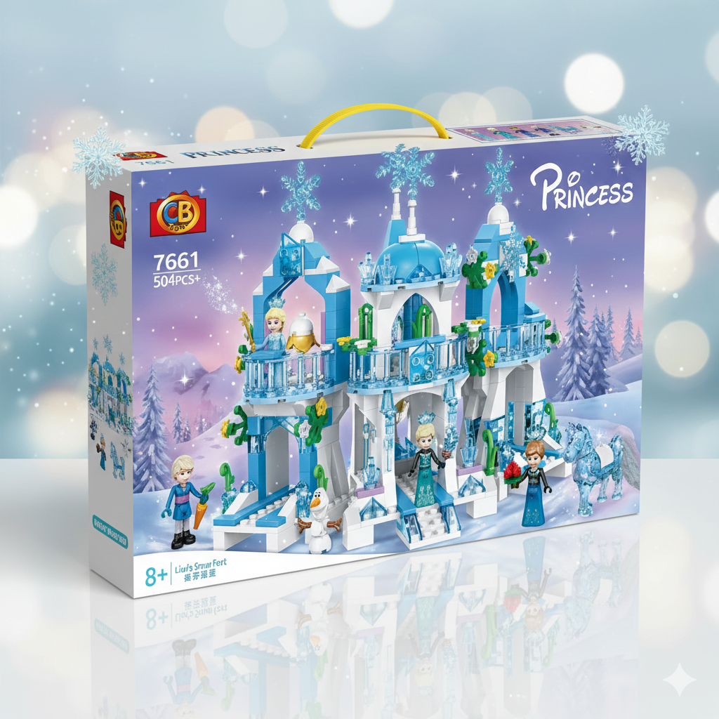 Конструктор ельза льодовий палац хрустальний замок ельза олаф анна Princess
