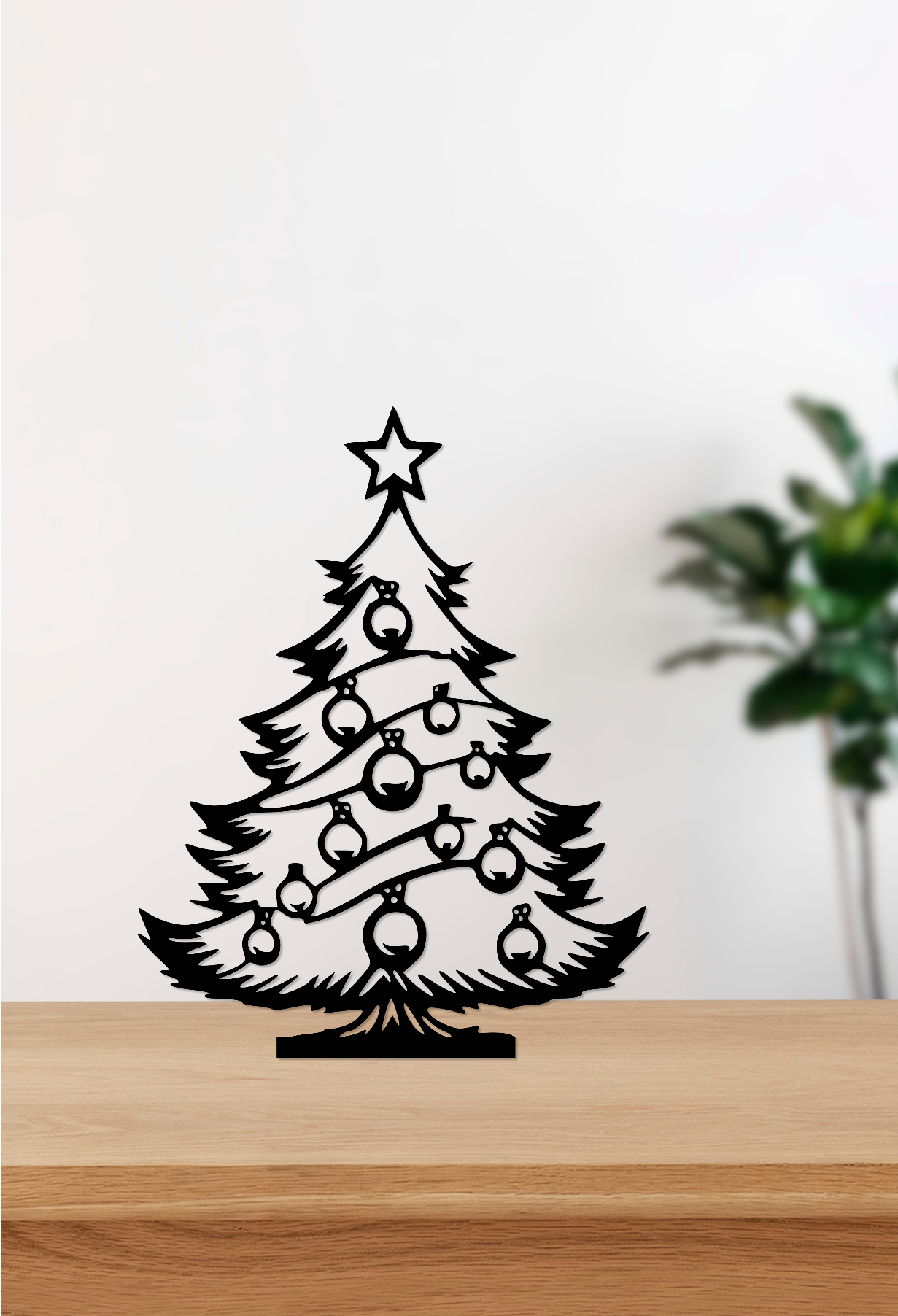 Металева ялинка “Snowy Baubles”