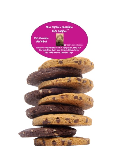 Dark Chocolate Chip Cookies with Walnuts Treat Bag 4oz.