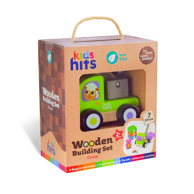 Дерев'яна іграшка Kids hits Wooden Building Set Crane (KH20/015)