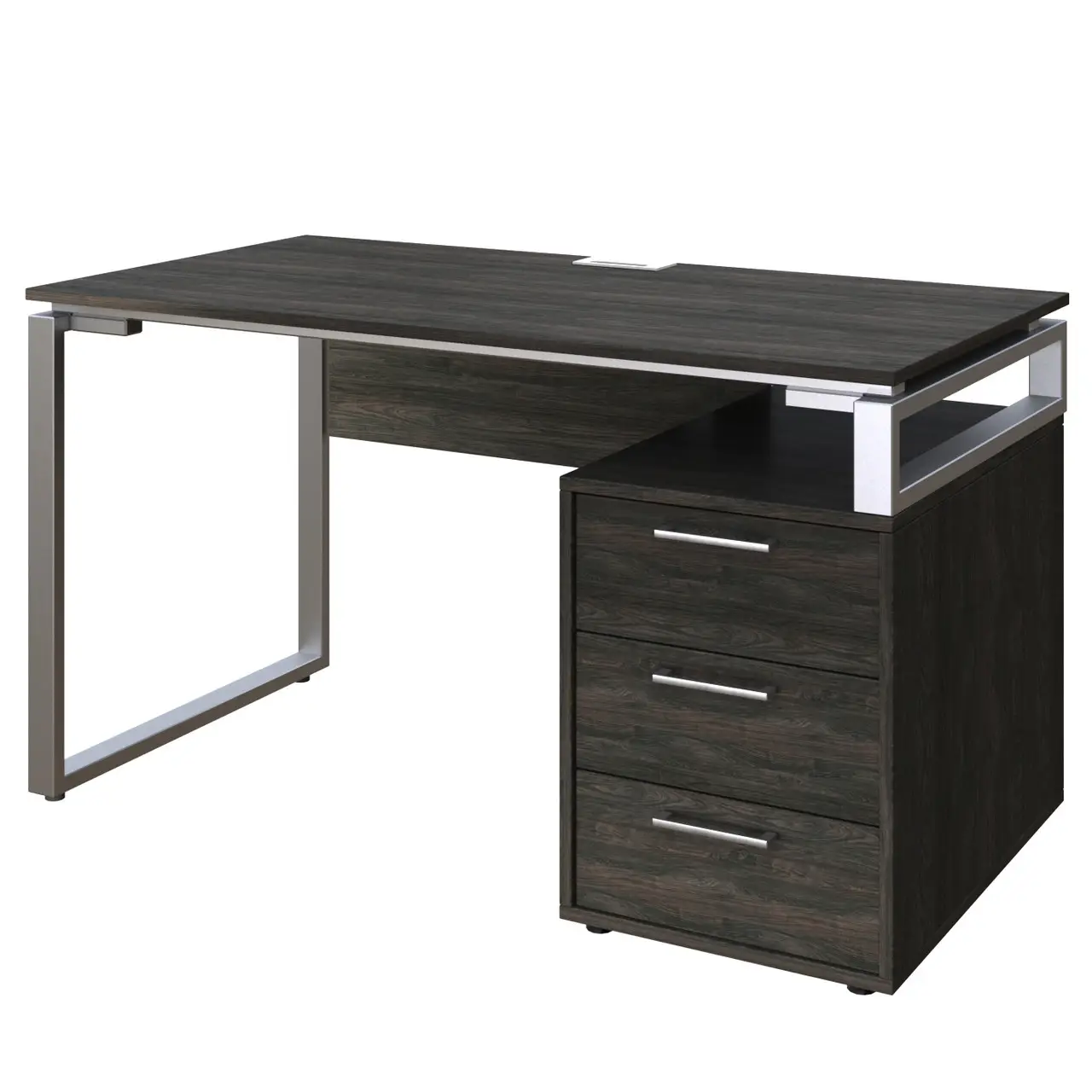 Стіл з тумбою L 1А, стіл комп'ютерний, письмовий стіл 1350/700/750 мм., стіл Лофт