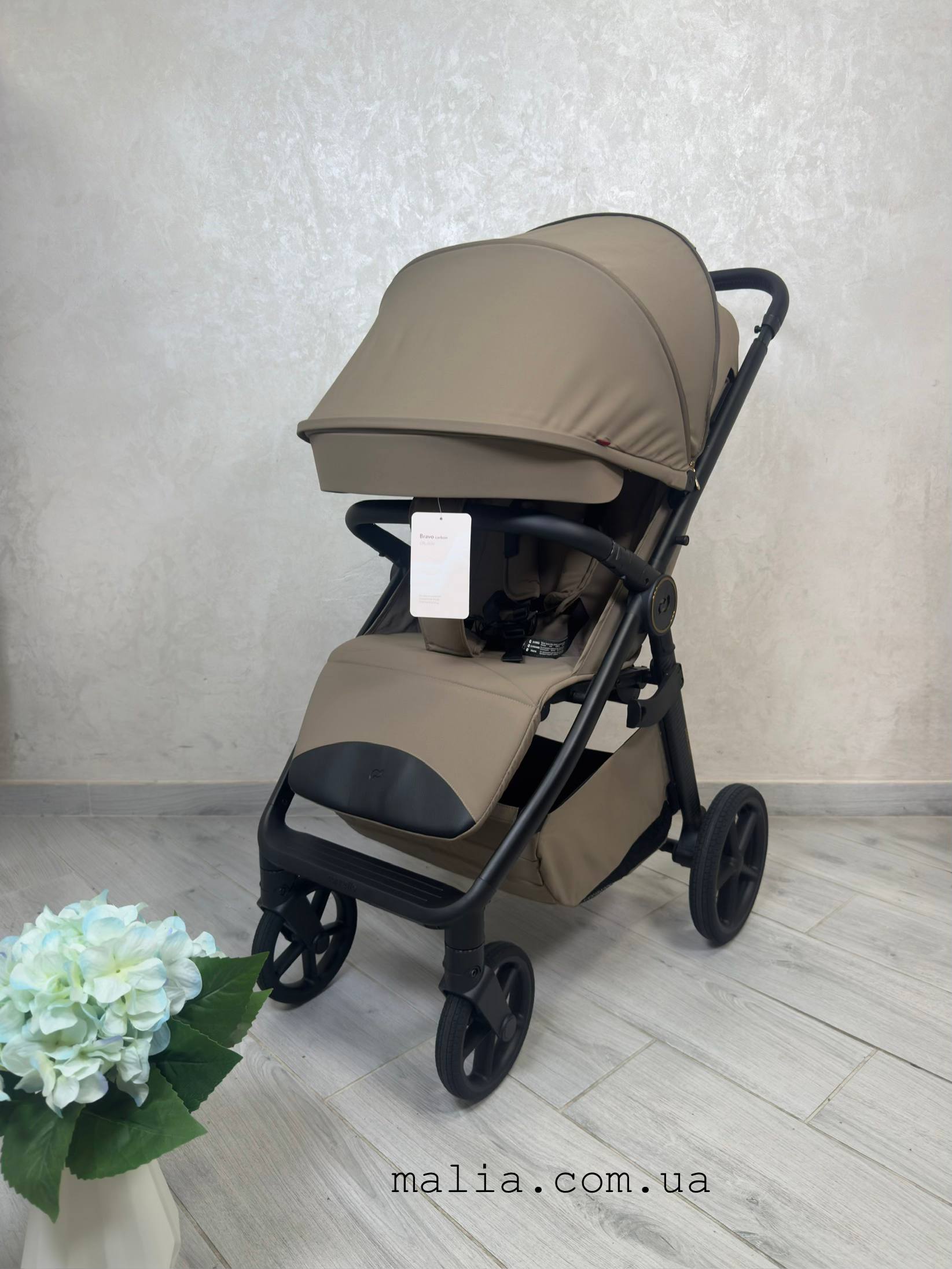 Прогулянкова коляска CARRELLO Bravo Carbon CRL-5530 Ketch Beige 