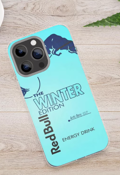 Winter Edition Red Bull Energy Drink Design Phone Case Iphone 16