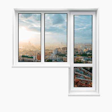 Балконний блок, Rehau Ecosol Design 60