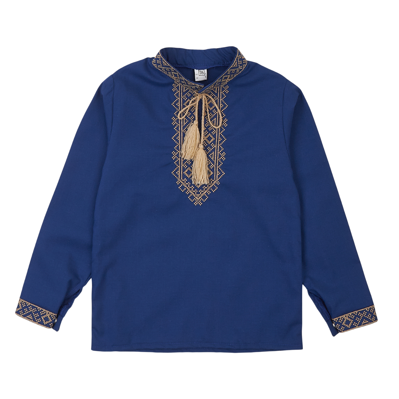 Сорочка вишита з довгими рукавами для хлопчика Поплін