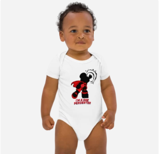 Organic Cotton Baby Bodysuit - 'I'M A ONE PERCENTER' Baby Grow