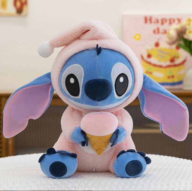 М'яка плюшева іграшка Стіч 28 см Розовий