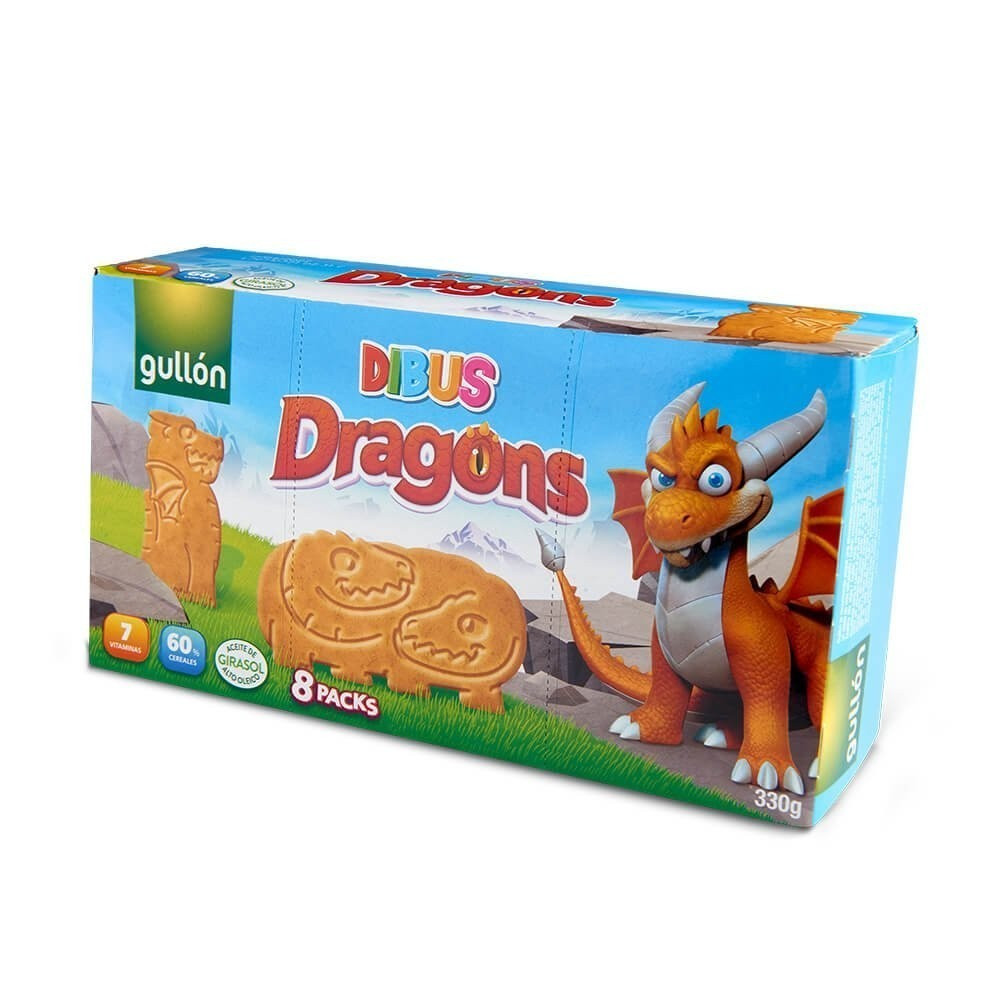 Корисне печиво Gullon Dibus Dragons 300g.
