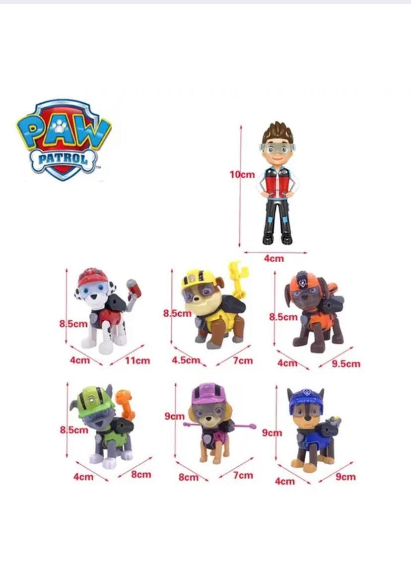 Ігровий набір Paw Patrol Щенячий патруль 7 шт 8.5-10 см