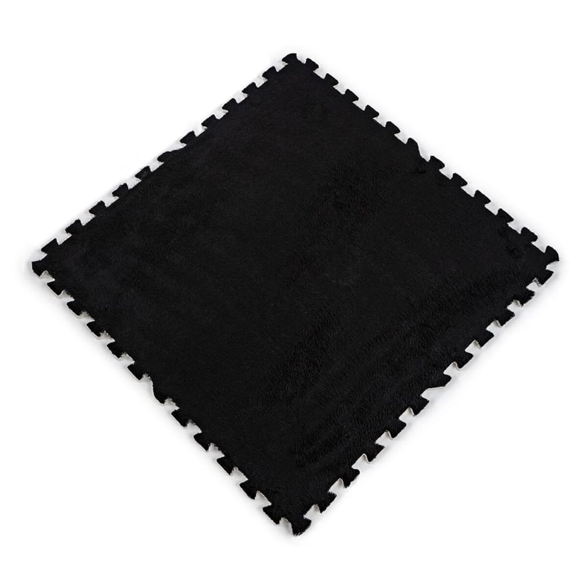 Підлога - пазл плюшевий ЧОРНИЙ 60*60*1cm