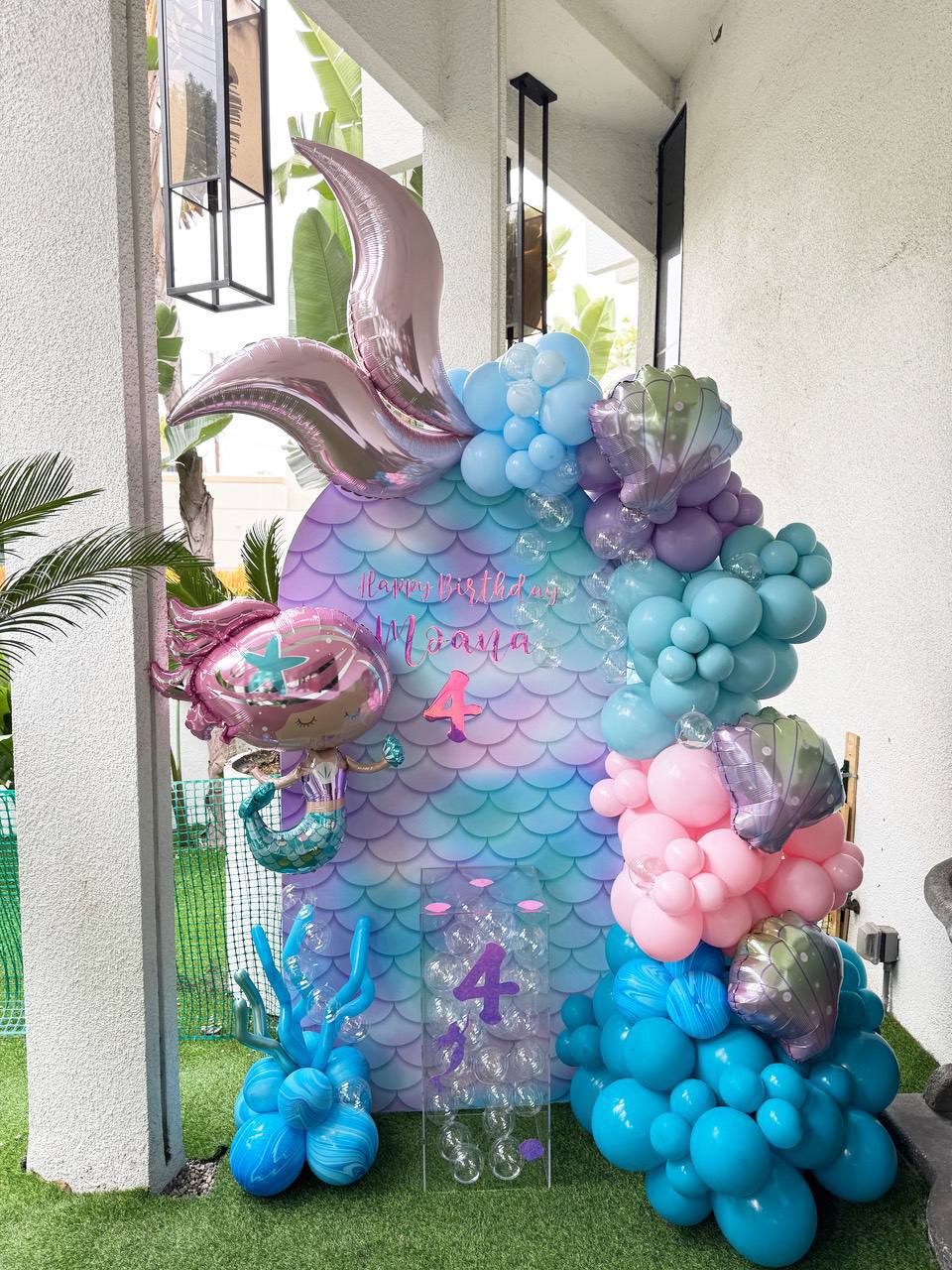 Mermaid Birthday Backdrop