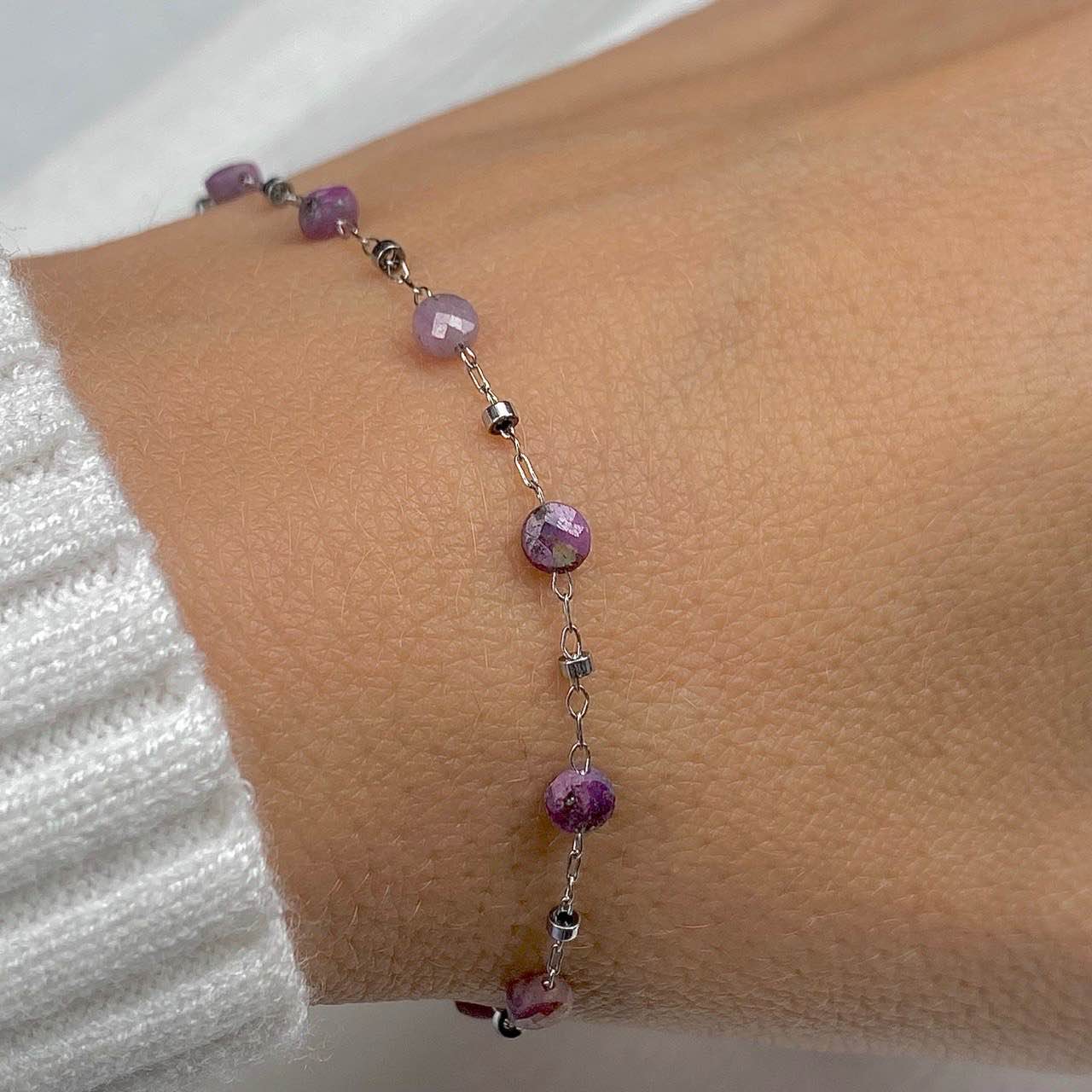 Faceted Sapphire Bracelet