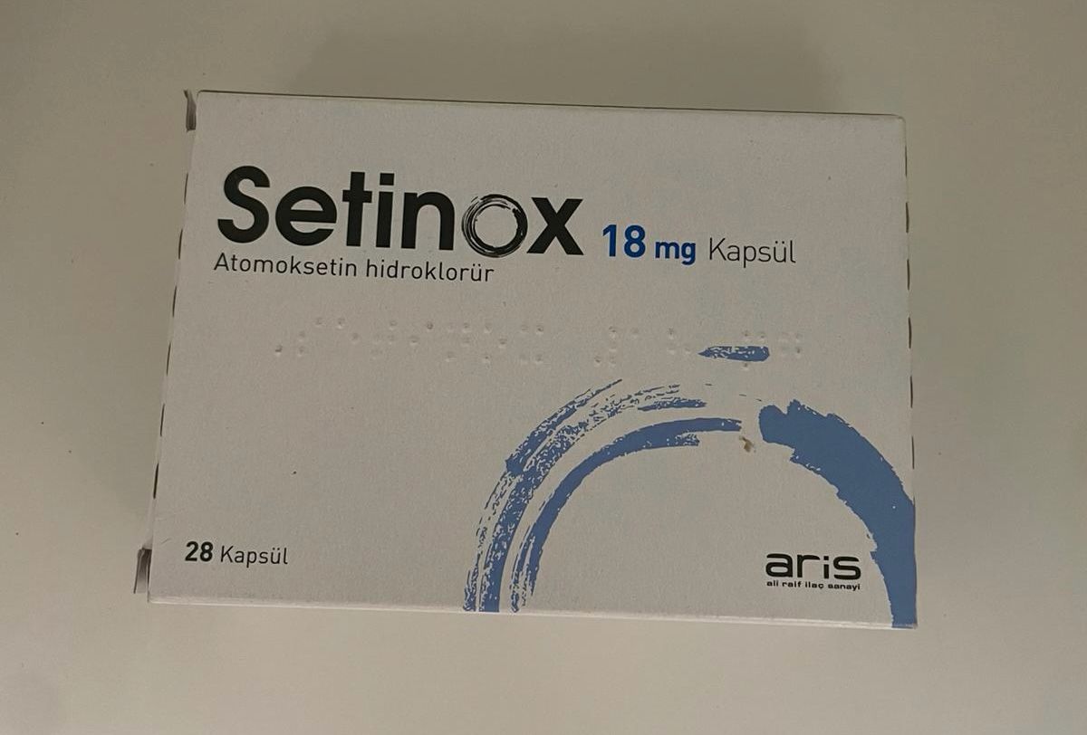 Сетінокс (Setinox, Атомінекс, Атомоксетин) 18/40/60мг, 28капс