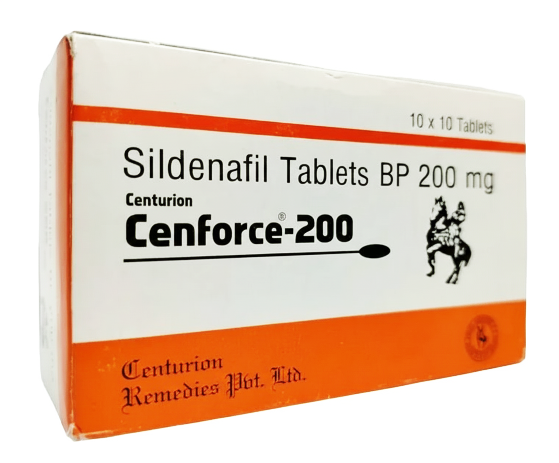 Ceнfорce (Ценфорс) 200 мг - препарат для потенції ➤ Віагра (Силденафіл) ➤ 10 пігулок