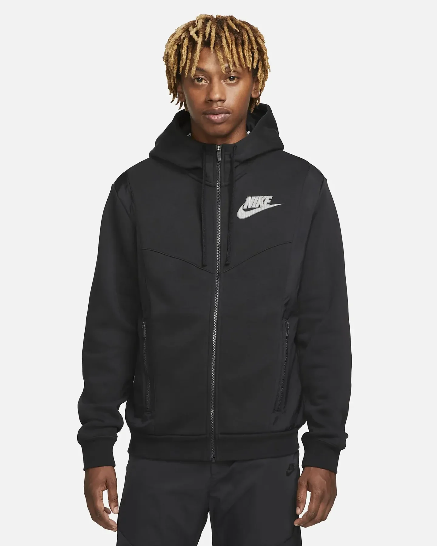 Кофта чоловіча Nike Sportswear Hybrid Full-Zip Fleece Hoodie