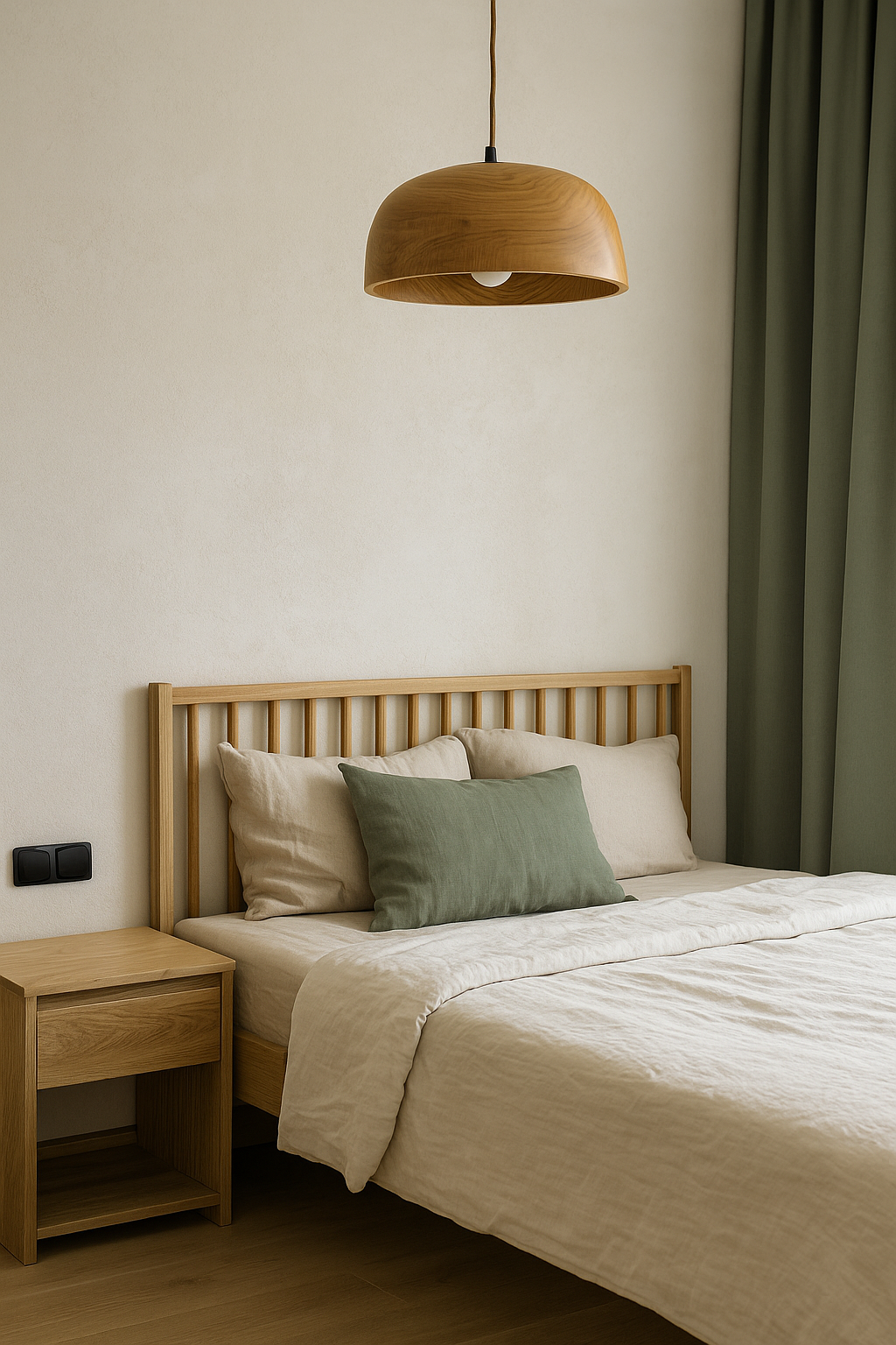 Велика люстра з дуба