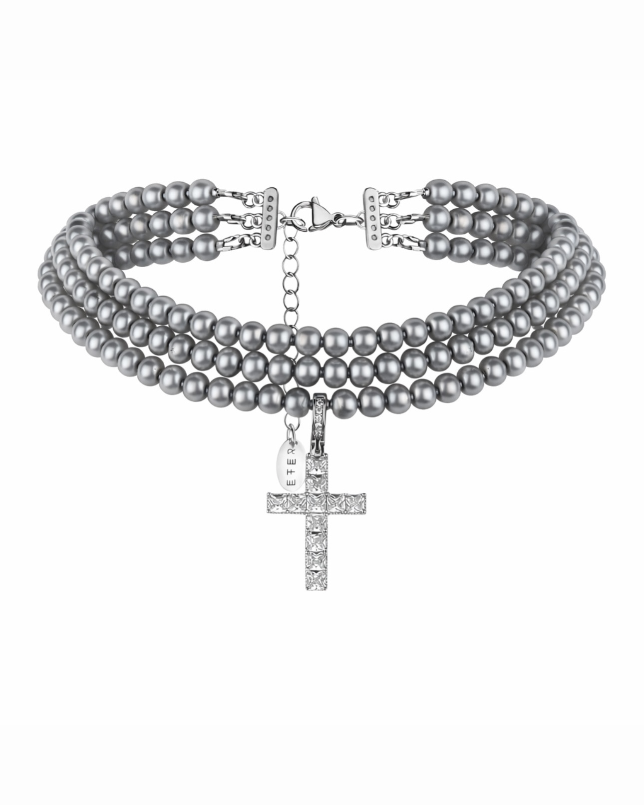 BAROQUE necklace gray