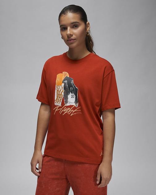 Футболка жіноча Jordan Air Mujer Orange