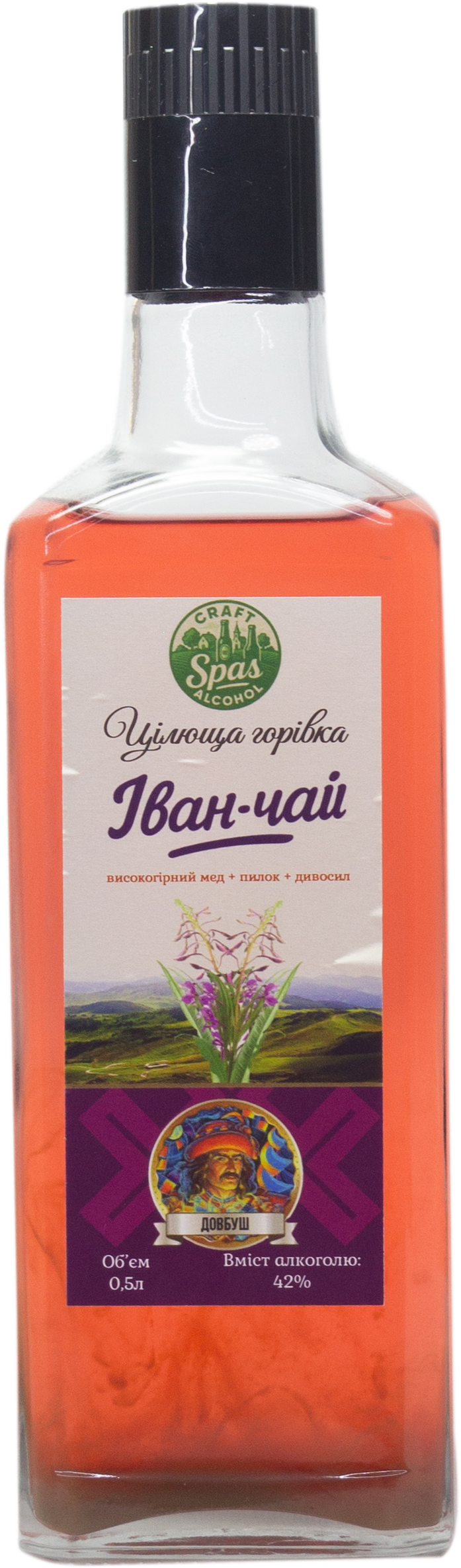 Гірка настоянка "Іван-чай" 0.5л 42%