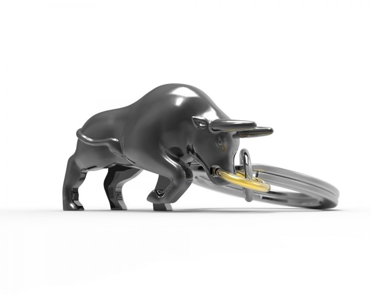 Брелок Metalmorphose Bull – металевий брелок у вигляді бика