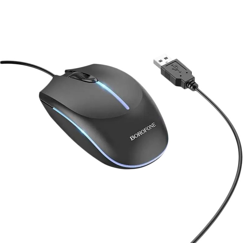 Миша USB Borofone BG10 Black
