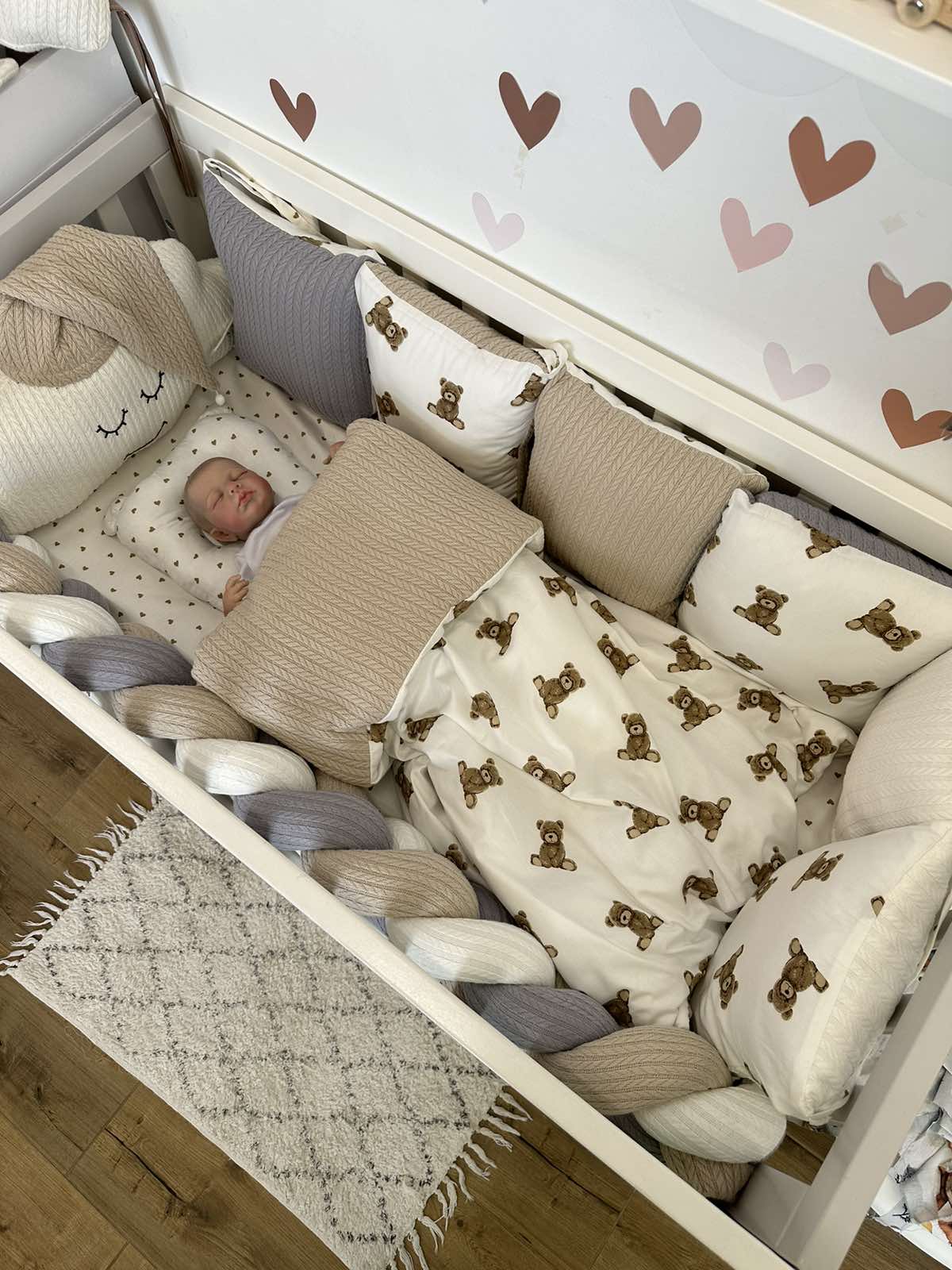 В ліжечко набір Babys «Хмаринка соня» беж ведмедики