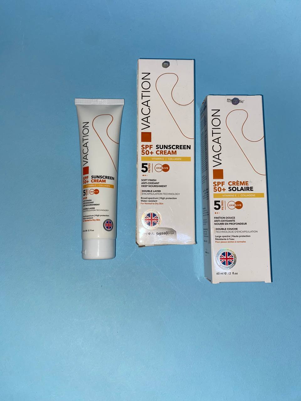 Vacation Sunscreen Cream SPF 50+ Сонцезахісний крем СПФ 50+ 60 мл SunCat MTA