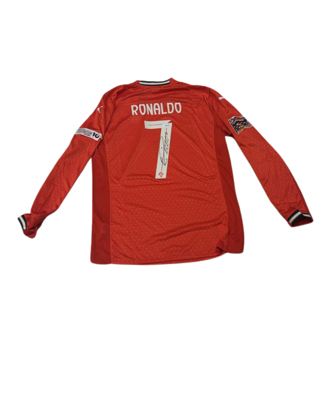 JERSEY CRISTIANO RONALDO MANGA LARGA PORTUGAL SIGNED CERTIFICADO PSA
