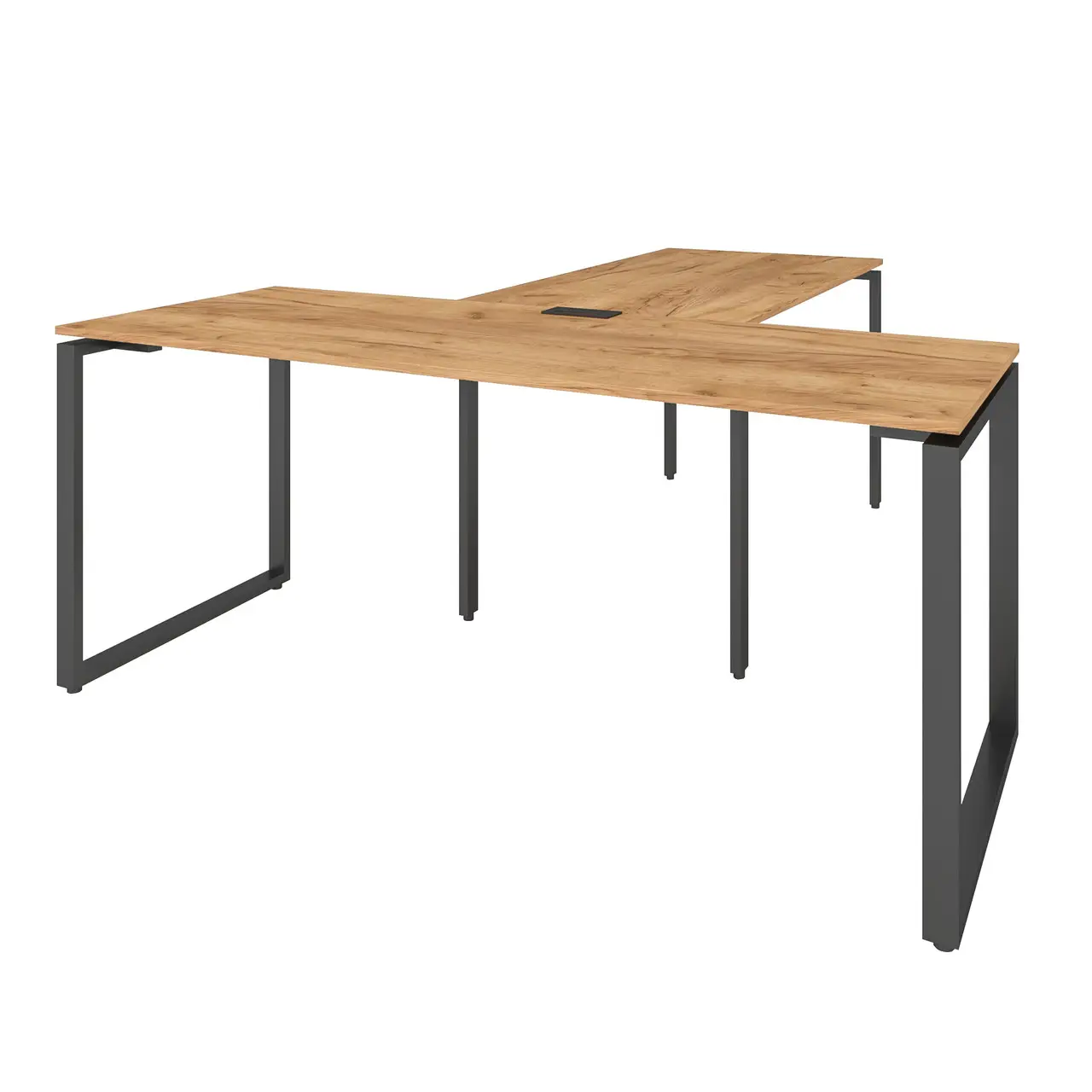 Стіл керівника з приставкою KB, кабінет керівника, стіл керівника з брифінгом 1800/700/750+1350/700/750 мм.