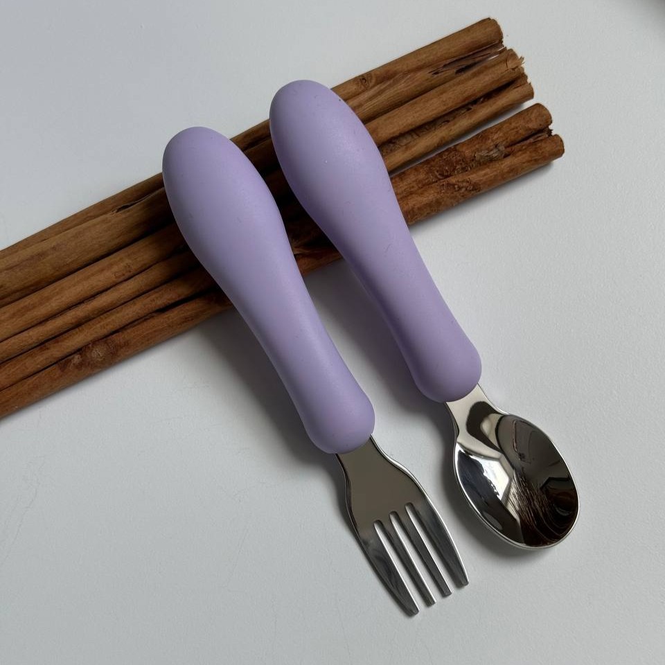 Прибори металеві "Довгі" Лаванда (Pastel lilac)
