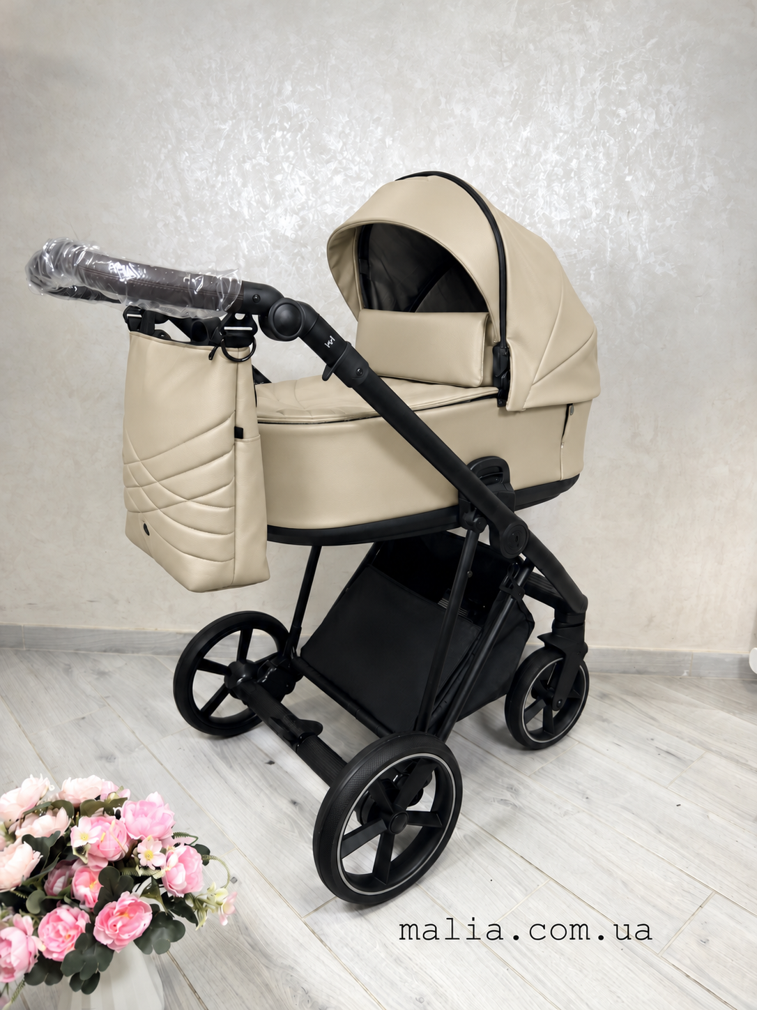 Коляска 2 в 1 Roan Ivi Caramel ECO
